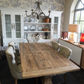 RHIANNON FARMHOUSE RUSTIC DINING TABLE 200CM + 2 X RHIANNON FARMHOUSE BENCHES IN RECYCLED ELM - MyChocolateWood