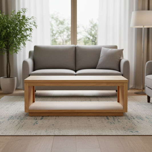 VALANCE TASSIE OAK COFFEE TABLE IN NATURAL - MyChocolateWood