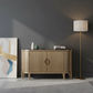 DIANNA 2 DOOR BUFFET IN ANTIQUE GOLD 140CM - MyChocolateWood