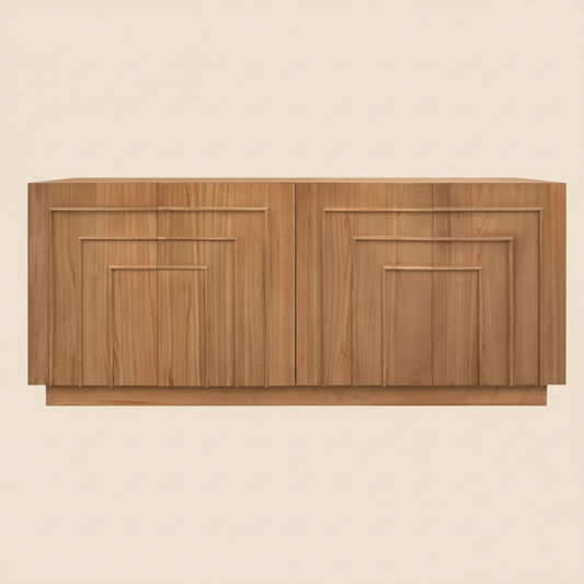 APOLLO SOLID WHITE CEDAR BUFFET/SIDEBOARD - ALMOND - MyChocolateWood