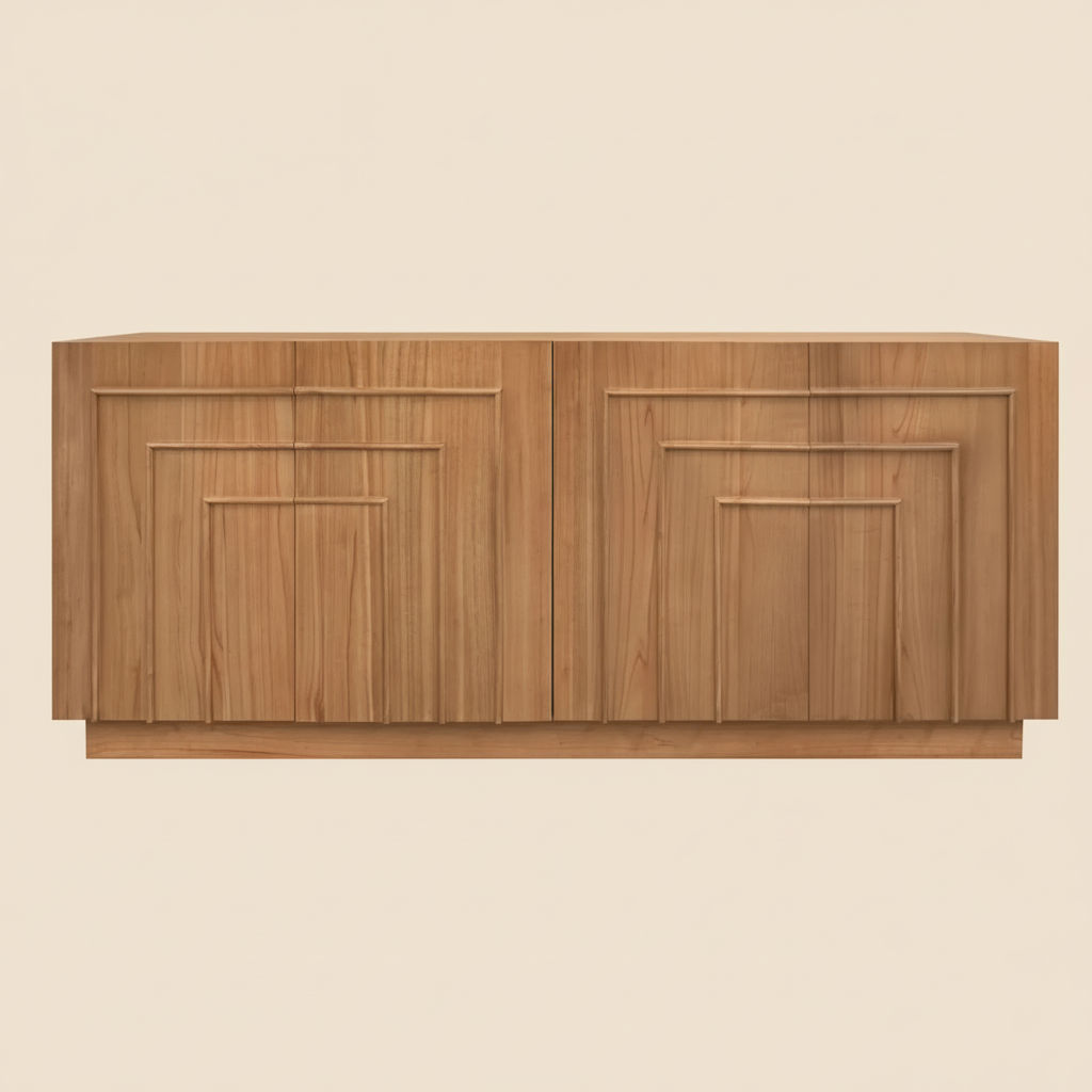 APOLLO SOLID WHITE CEDAR BUFFET/SIDEBOARD - ALMOND - MyChocolateWood