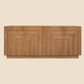 Apollo Solid Mindi Timber 4-Door Buffet / Sideboard 190cm in Almond - Chocolate Wood