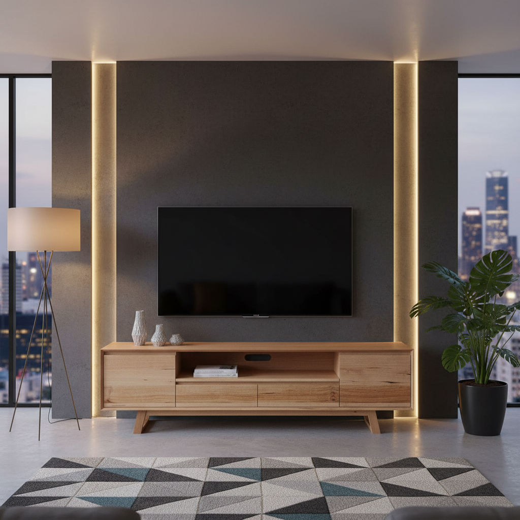 AVALON TASSIE OAK TV UNIT ETU 2 DOORS 2 DRAWERS  210CM - MyChocolateWood