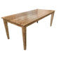 Tara Solid Oak Timber Dining Table 240cm in Natural - Chocolate Wood