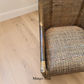 Malibu Hamptons Rattan Dining Chair in Mango Teak, view 10 - Chocolate Wood
