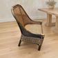 Malibu Hamptons Rattan Dining Chair in Mango Teak, view 13 - Chocolate Wood