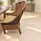 Malibu Hamptons Rattan Dining Chair in Mango Teak, view 7 - Chocolate Wood
