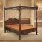 ORLIA SOLID MAHOGANY TIMBER KING SIZE 4 POSTER BED IN MAHOGANY - MyChocolateWood