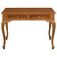 STEWART QUEEN ANN STYLE SOLID MAHOGANY 2 DRAWER 105CM DESK IN LIGHT PECAN - MyChocolateWood