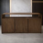 GATSBY MINDI WOOD 3 DOOR BUFFET/SIDEBOARD, WALNUT 150CM - MyChocolateWood