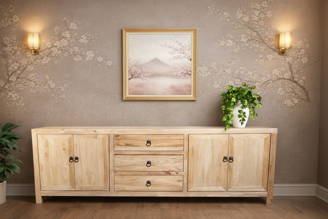SHULI CHINESE ANTIQUE REPRODUCTION TALL 4 DOOR 3 DRAWER ENTERTAINMENT UNIT IN RECLAIMED ELM - MyChocolateWood