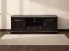 Tasmania Solid Mahogany 2 Door 3 Drawer TV / Entertainment Unit, 160cm in Chocolate - Chocolate Wood