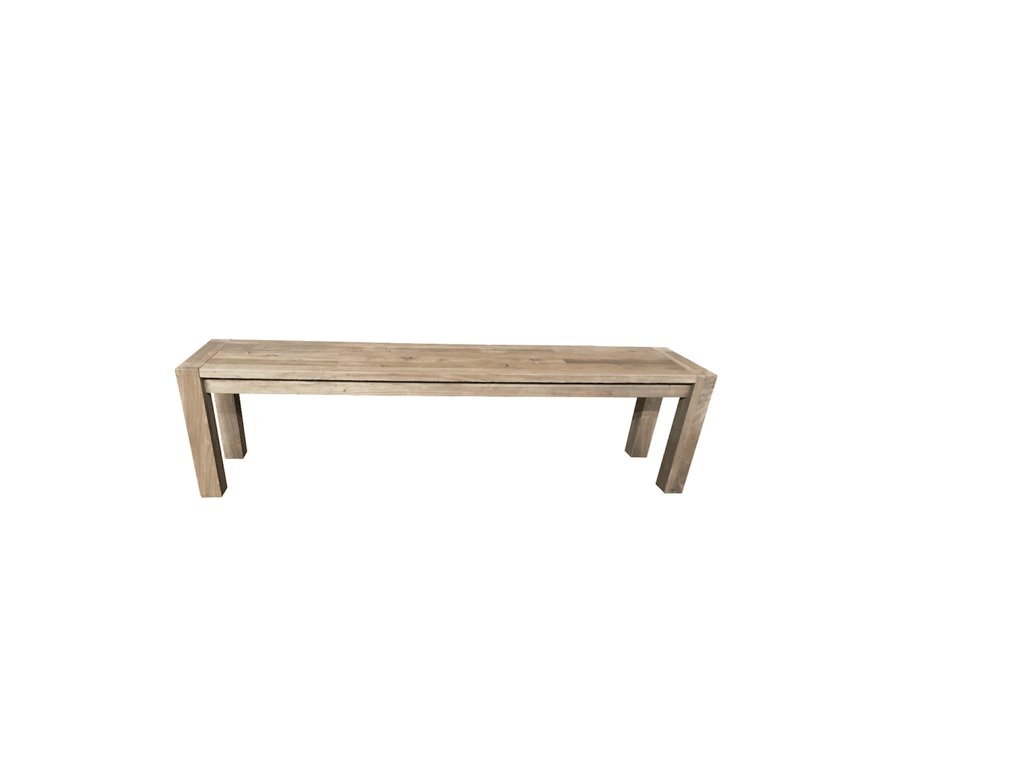 NEW MADRID RUSTIC COUNTRY BENCH RECYCLED ELM WOOD TIMBER FARMHOUSE 175CM - MyChocolateWood