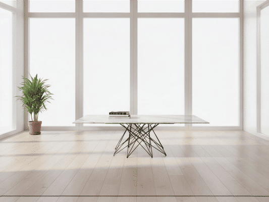 GLENDA MARBLE COFFEE TABLE IN WHITE - MyChocolateWood