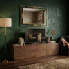 Gatsby Solid Mindi Timber 2-Door 2-Drawer TV Unit 190cm in Walnut - Chocolate Wood