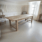 VALENCIA RECYCLED ELM FARMHOUSE DINING TABLE 240CM NATURAL WITH RAW FINISH - MyChocolateWood