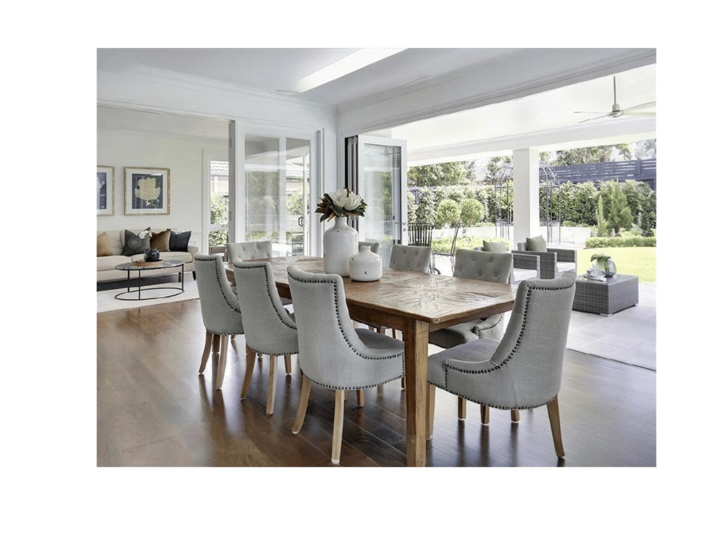 LENNON RUSTIC PROVINCIAL RECYCLED ELM PARQUETRY TOP DINING TABLE RECTANGULAR 150 CM - MyChocolateWood