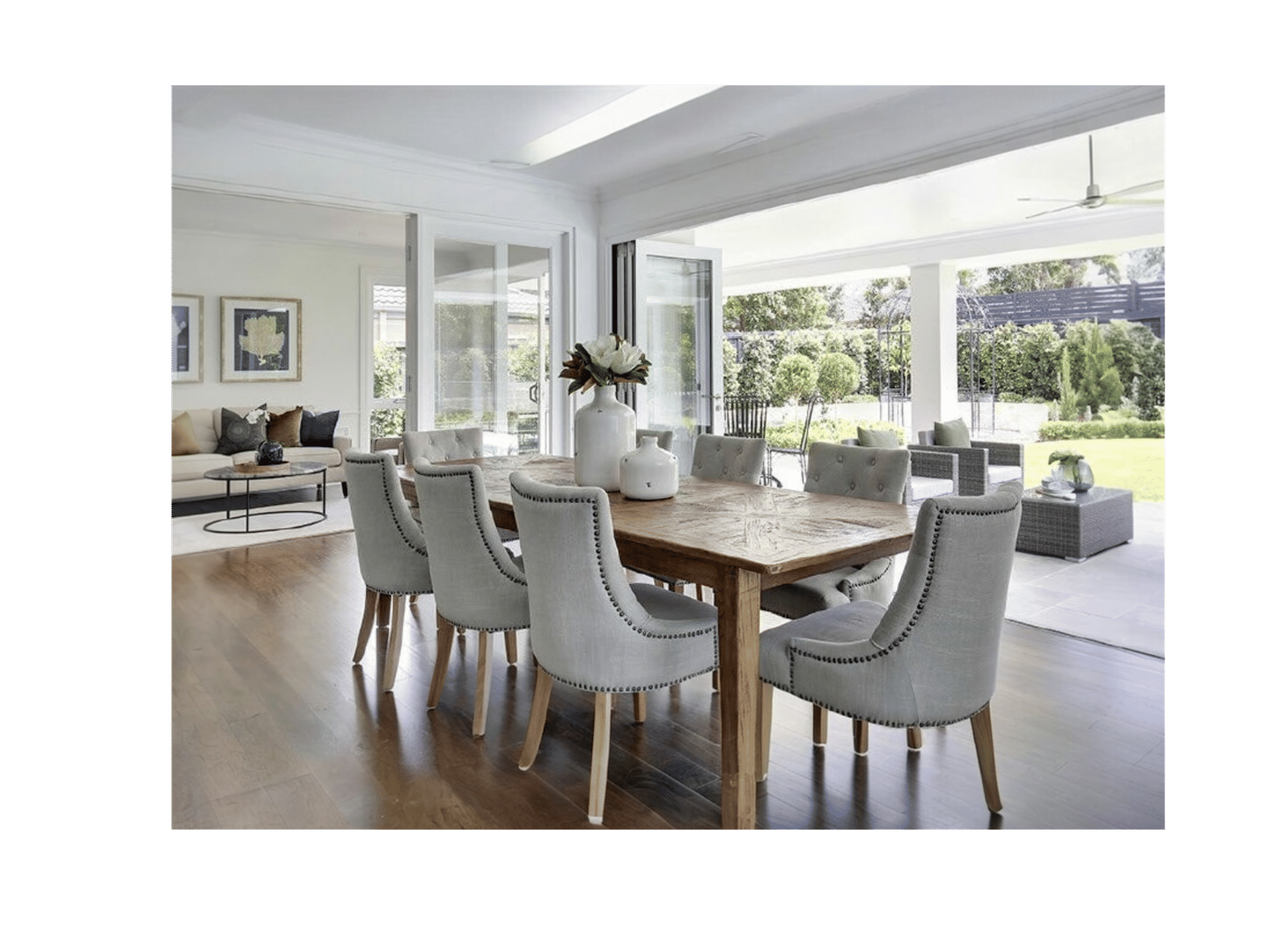 LENNON RUSTIC PROVINCIAL RECYCLED ELM PARQUETRY TOP DINING TABLE RECTANGULAR 150 CM - MyChocolateWood