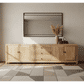 SHULI CHINESE ANTIQUE REPRODUCTION TALL 3 DRAWER 4 DOOR ENTERTAINMENT UNIT IN RECLAIMED ELM - MyChocolateWood