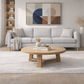 TANSY ROUND COFFEE TABLE 120CM DIA. - SOLID VICTORIAN ASH - MyChocolateWood
