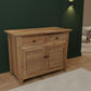 VILLA RUSTIC LOUVRE STYLE BUFFET/SIDEBOARD WITH 2 DOORS & 2 DRAWERS  - MyChocolateWood
