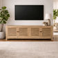 VILLA LOUVRE STYLE TALL TV/ENTERTAINMENT UNIT 4 DOORS IN RECYCLED ELM 200CM - MyChocolateWood