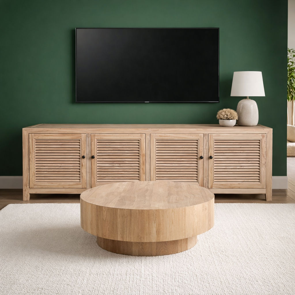 Villa Louvre Style TV Unit 160cm standard height angle