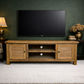 VILLA RUSTIC LOUVRE STYLE TV/ENTERTAINMENT UNIT 2 DOORS IN RECYCLED ELM 150CM - MyChocolateWood