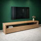 LANNA LOWLINE 3 DRAWER TV/ENTERTAINMENT UNIT IN TASSIE OAK - MyChocolateWood