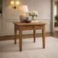 LENNON 1 DRAWER RUSTIC PROVINCIAL RECYCLED ELM PARQUETRY LAMP TABLE - MyChocolateWood