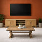 BORDEAUX SOLID ELM WOOD TV UNIT 200CM - MyChocolateWood