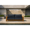 ALANYA HAMPTONS OUTDOOR 2-SEATER SOFA SETTEE EUCALYPTUS FRAME DARK CHARCOAL - MyChocolateWood