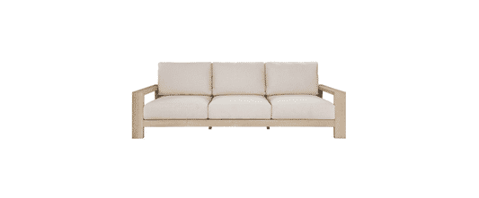 ALANYA HAMPTONS OUTDOOR 3-SEATER SOFA SETTEE EUCALYPTUS FRAME WHITEWASH - MyChocolateWood