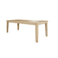 ALANYA OUTDOOR DINING TABLE RECTANGULAR SOLID EUCALYPTUS TIMBER - WHITEWASH - MyChocolateWood