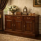 TASMANIA SOLID MAHOGANY BUFFET/SIDEBOARD 3 DOORS & 3 DRAWERS IN MAHOGANY COLOUR - MyChocolateWood