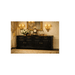 Tasmania Solid Mahogany 4 Door 4 Drawer Buffet / Sideboard in Chocolate - Chocolate Wood