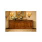 Tasmania Solid Mahogany 4 Door 4 Drawer Buffet / Sideboard in Light Pecan - Chocolate Wood
