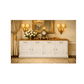Tasmania Solid Mahogany 4 Door 4 Drawer Buffet / Sideboard in White and Caramel - Chocolate Wood