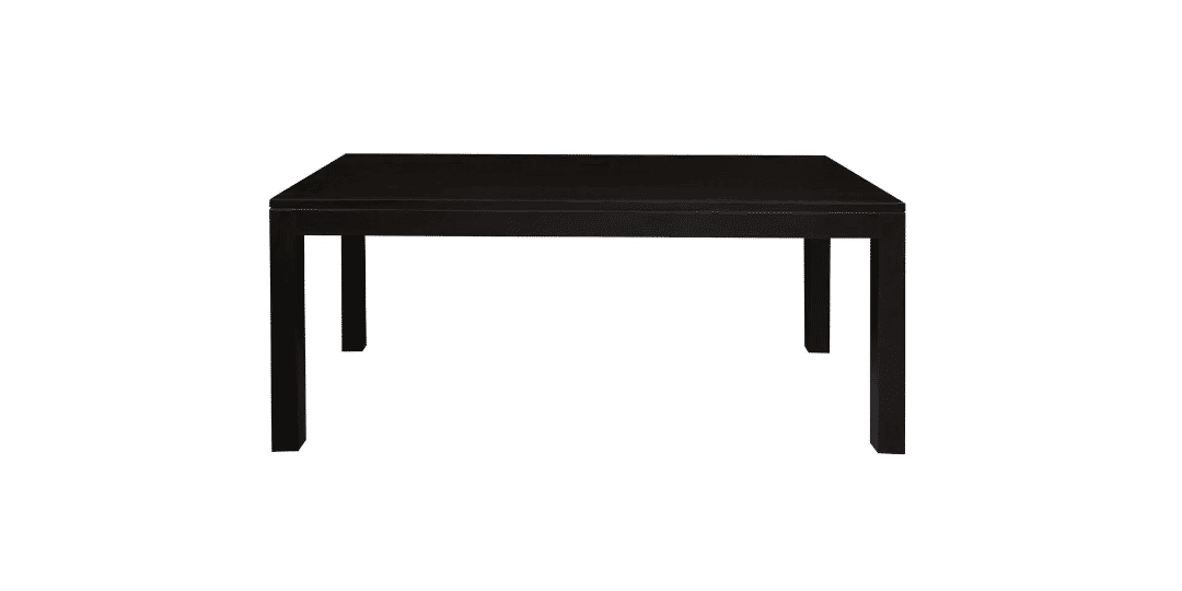 TANAKA SOLID MAHOGANY DINING TABLE IN CHOCOLATE 180CM