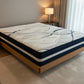 MALANYA SOLID VIC ASH QUEEN SIZE BED WITH CURVED EDGES & FLOATING LEGS + SLEEPRITE ORTHO POSTURE MATTRESS-QUEEN FLOOR STOCK CLEARANCE EOFY SALE