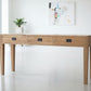 TARA SOLID OAK 3 DRAWERS CONSOLE TABLE - MyChocolateWood