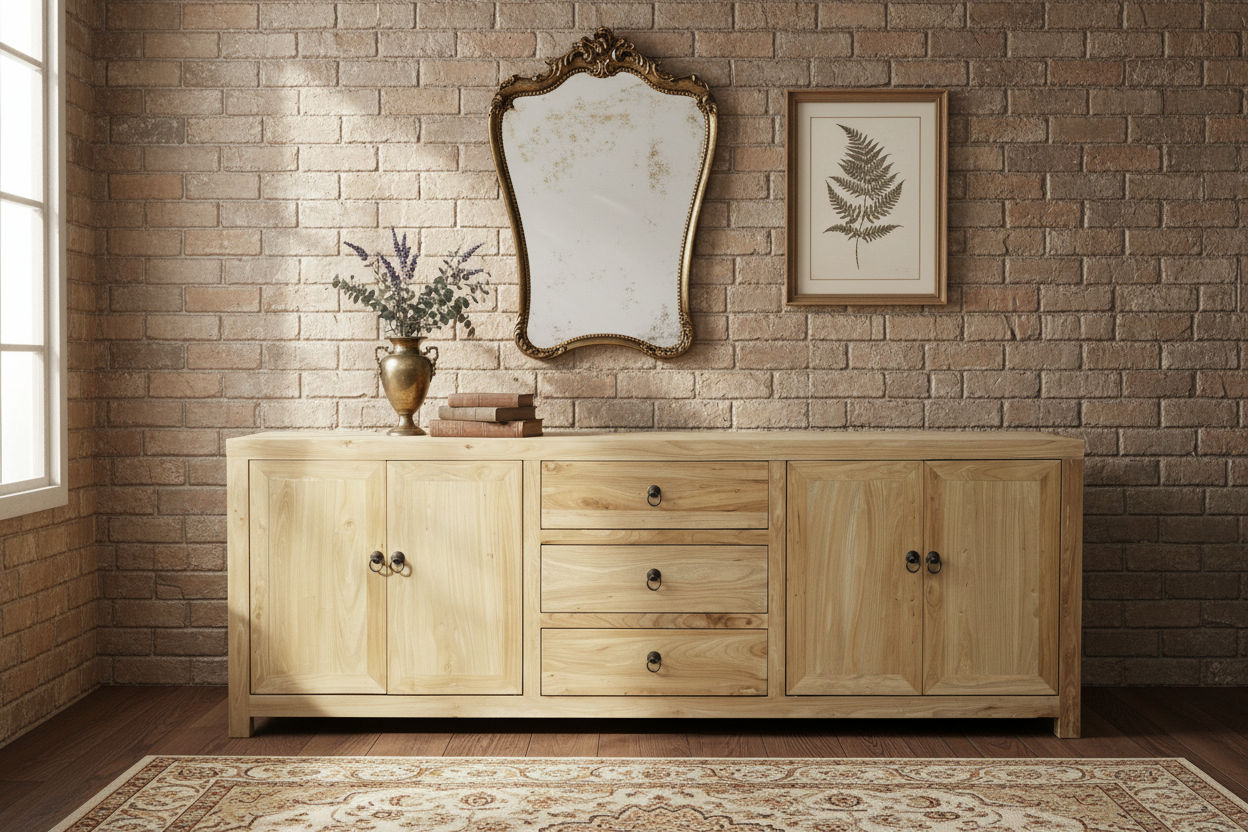 SHULI CHINESE ANTIQUE REPRODUCTION TALL 4 DOOR 3 DRAWER ENTERTAINMENT UNIT IN RECLAIMED ELM - MyChocolateWood