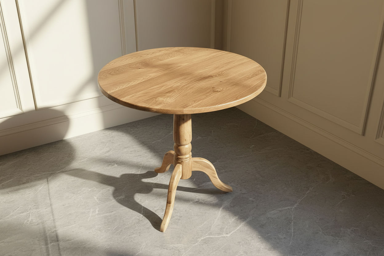 NORDIC SOLID OAK ROUND DINING TABLE - 3 SIZES - MyChocolateWood