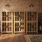 FAIRMONT RECYCLED ELM GLASS CABINET - NATURAL - MyChocolateWood