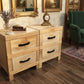 2 X FAIRMONT RECLAIMED ELM TIMBER 2 DRAWER BEDSIDE TABLE RUSTIC - MyChocolateWood