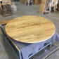 FITAN SOLID OAK ROUND DINING TABLE 120CM NATURAL - MyChocolateWood