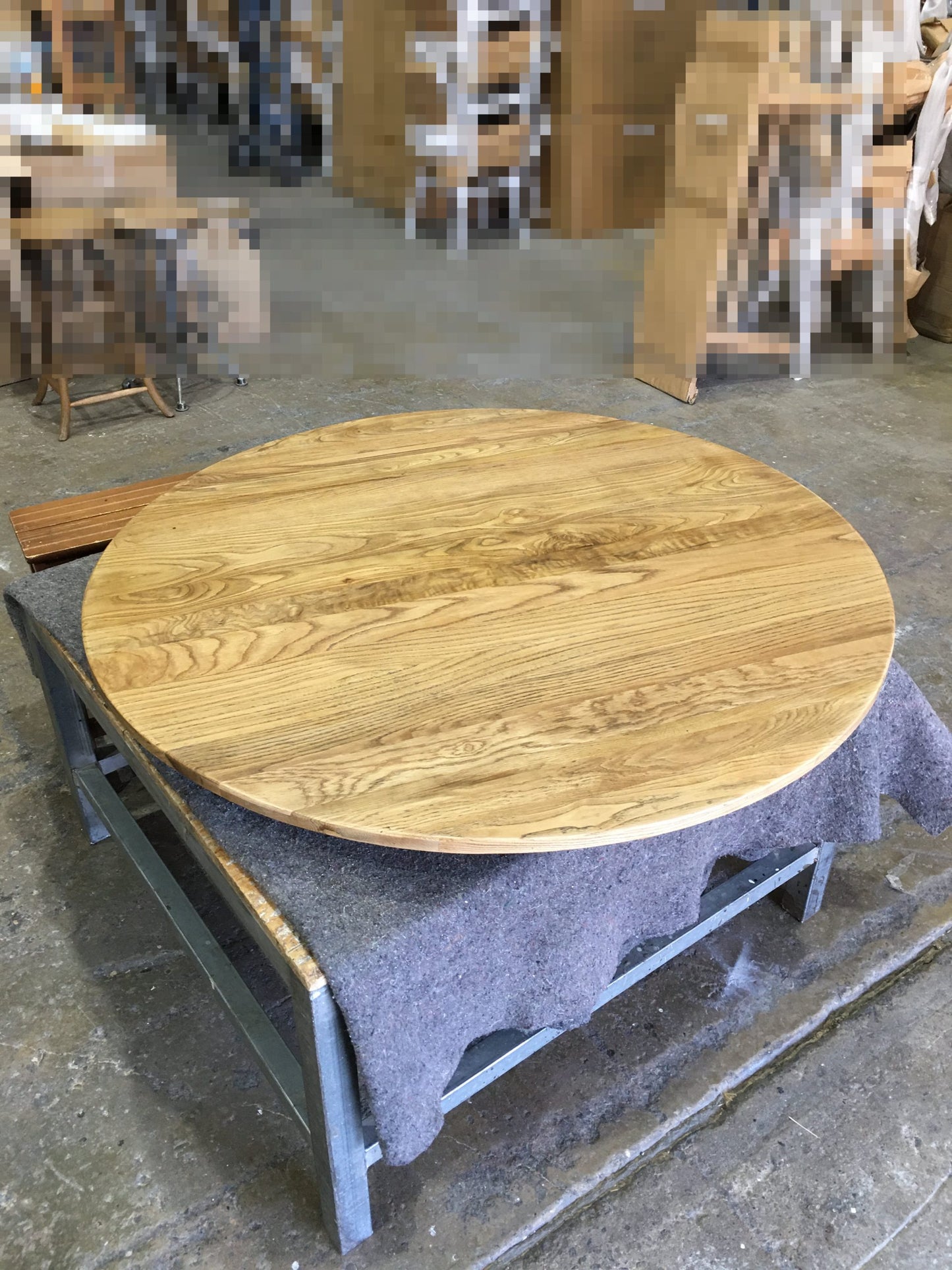 FITAN SOLID OAK ROUND DINING TABLE 120CM NATURAL - MyChocolateWood