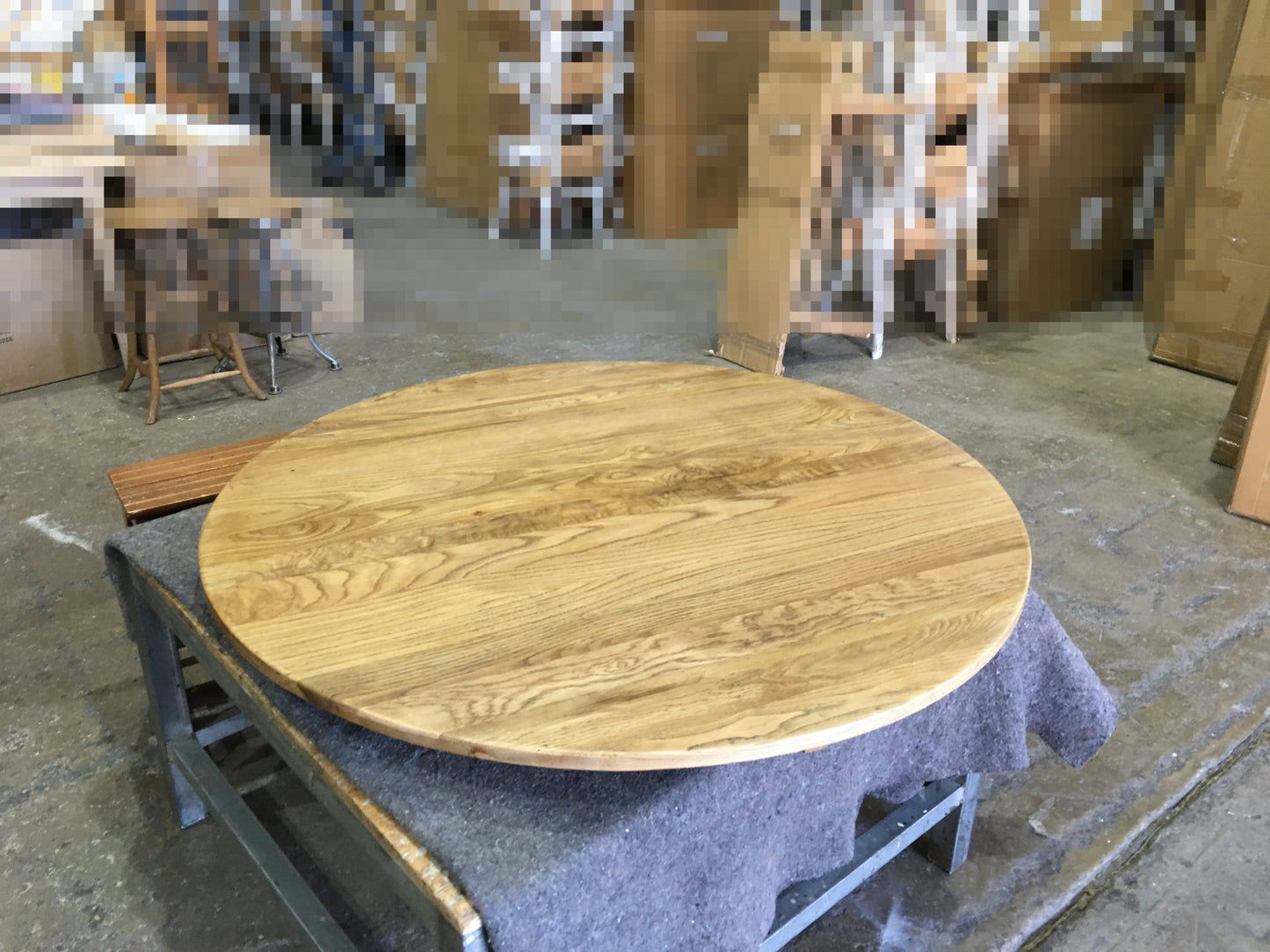 FITAN SOLID OAK ROUND DINING TABLE 120CM NATURAL - MyChocolateWood