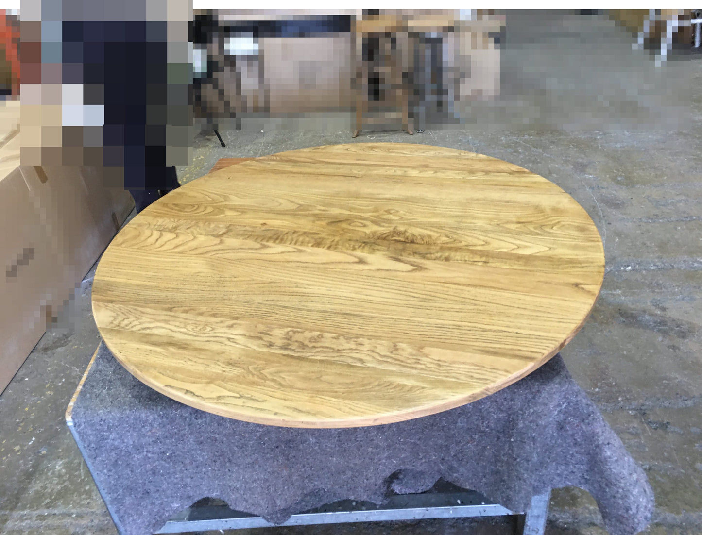 FITAN SOLID OAK ROUND DINING TABLE 120CM NATURAL - MyChocolateWood