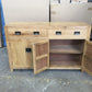 TARA SOLID RUSSIAN OAK BUFFET SIDEBOARD NATURAL 2 DRAWERS 4 DOORS - 2 SIZES - MyChocolateWood